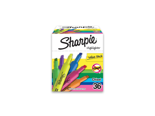 Tank Highlighters, Fluorescent And Pastel Highlighters, Chisel Tip, Highlighter Markers Set, Assorted Colors, Value Pack, 36 Count - School,...