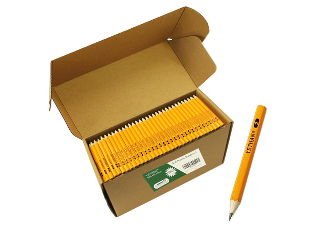 Golf Pencils, 680 Pcs, 3.5' Pre-sharpened, Mini Half Pencils, #2 HB Hexagon Back to school