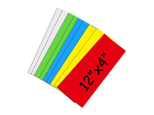 Dry Erase Magnetic Labels Large 12'x 4', Big Magnetic Labels for Whiteboards School Classroom Office Home,Pack of 10