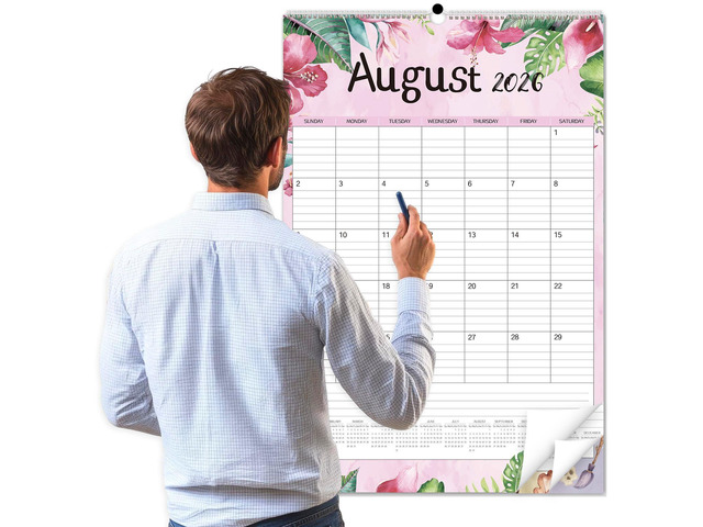 2026 Large Wall Calendar,20'x 30' Vertical Jumbo Hanging Wall Planner,19 Monthly Calendar from Jun. 2026 to Dec. 2027 with Lines,Spiral Binding and...