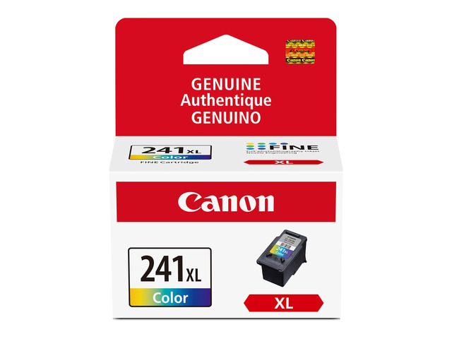 CL-241 XL Genuine Color Ink Cartridge, Compatible with MG2120/3120/4120, MX512/432/472/372/392/522/532/452, MG2220/3220/4220/3520/3620, TS5120