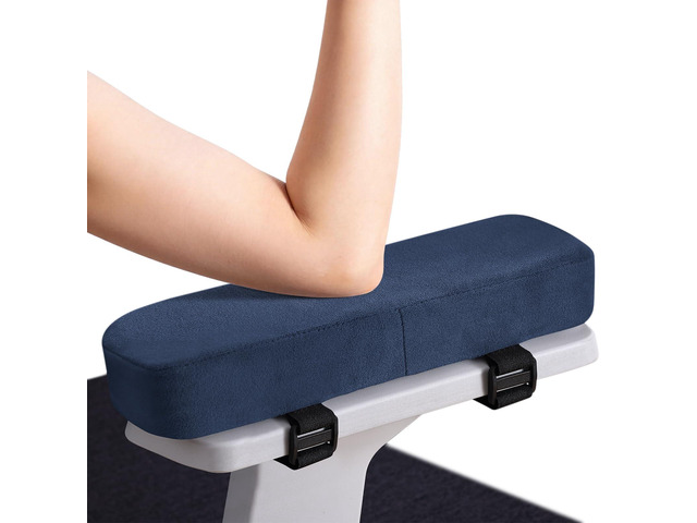 Memory Foam Office Chair Armrest Pads, Non-Slip Armrest Cushion Ergonomic Arm Rest Pads with Adjustable Buckles and Straps, Elbow Relief for Desk,...