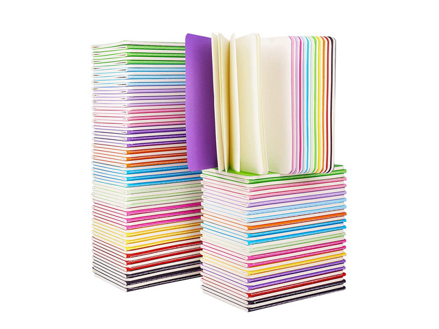 Small Blank Notepads Bulk 120Pcs Unlined Journals Mini Sketchbooks Pocket Notebooks for Kids Drawing, Gifts for Students and Teacher 3.5 x 5.5...