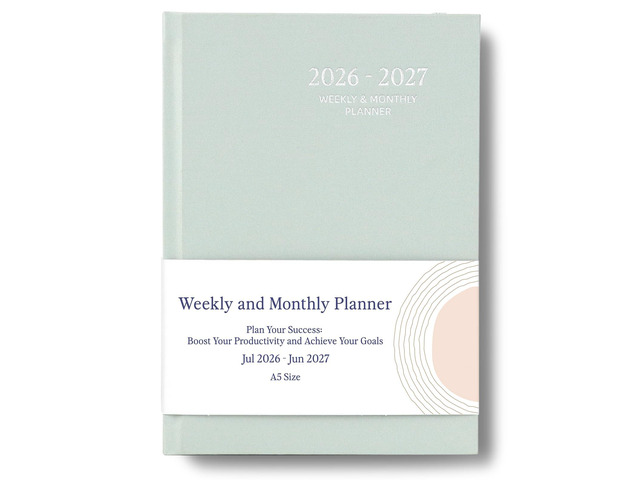 Planner 2026-2027, Jul 2026-Jun 2027 Weekly & Monthly Calendar Planner Linen Hardcover, Calendar Planner Book with Tabs, Aesthetic, Perfect for...