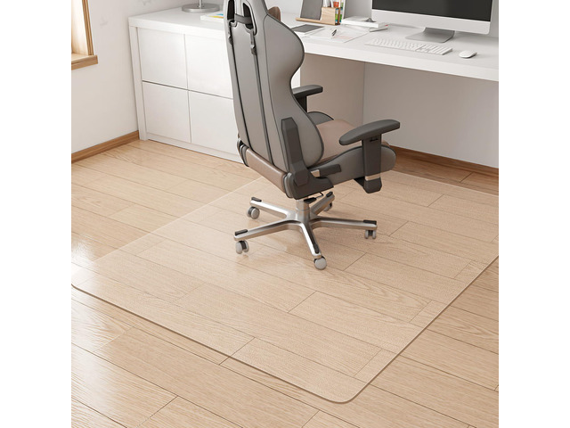 Office Chair Mat,Easy Glide Hard Wood Tile Floor Mats Clear Desk Chair Mat for Home Office Rolling Chair,Heavy Duty Floor Protector -47'x47'...
