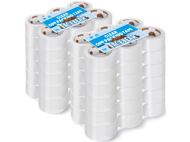 Clear Packing Tape 72Rolls, Heavy Duty Shipping Tape 1.88' x55Yard Packaging Tape 2.6mil Thick Transparent Tape Refills for Moving, Storage, Sealing