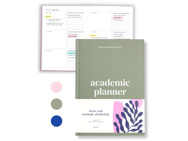 Academic Planner 2026-2027 Undated Weekly College Student Planner College Planner 2026-2027 and School Planner 2026-2027 for High School, College,...