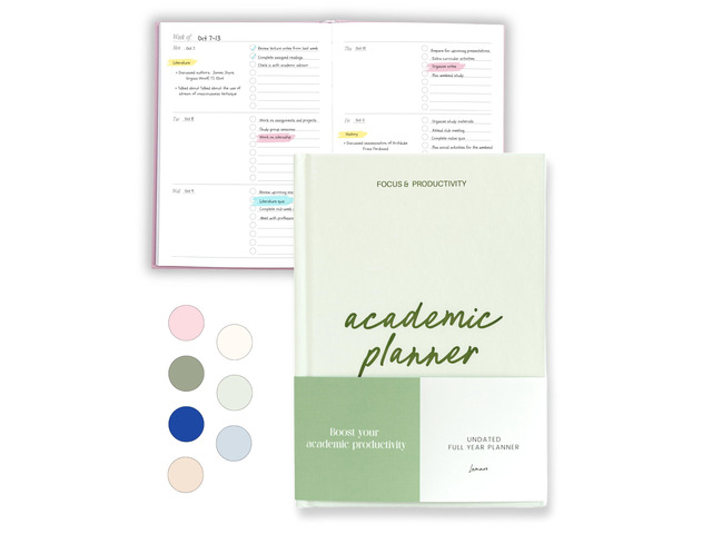 Academic Planner 2026-2027 Undated Weekly College Student Planner College Planner 2026-2027 and School Planner 2026-2027 for High School, College,...