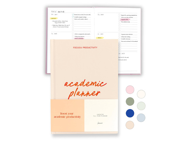 Academic Planner 2026-2027 Undated Weekly College Student Planner College Planner 2026-2027 and School Planner 2026-2027 for High School, College,...
