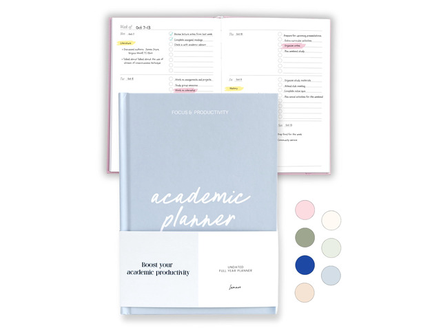 Academic Planner 2026-2027 Undated Weekly College Student Planner College Planner 2026-2027 and School Planner 2026-2027 for High School, College,...