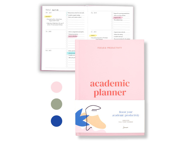 Academic Planner 2026-2027 Undated Weekly College Student Planner College Planner 2026-2027 and School Planner 2026-2027 for High School, College,...