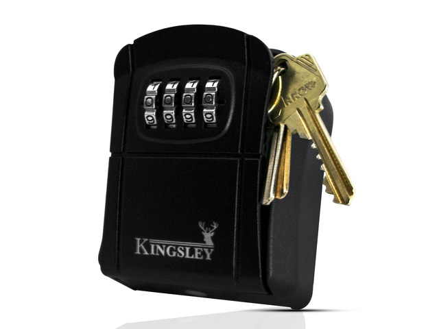 QCH-807 Key Storage Box, Wall Mounted Resettable Code, Water Resistant, Realtor Key Lock Box, For AirBnB, Spare Keys, Home, Apartment