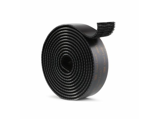 3M Dual Lock SJ3550 Reclosable Fastener, 1'×6ft, Black, 1 Pack Mounting Tape Interlocking Mushroom Shaped Strong Adhesive Hook Lock Sticky Tape for...