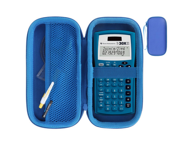 Case for Texas Instruments TI-30XIIS TI-30XS TI-30Xa Calculator Fits for TI-36X Pro Scientific Calculator, Hard Shell Shockproof, Mesh Bag...