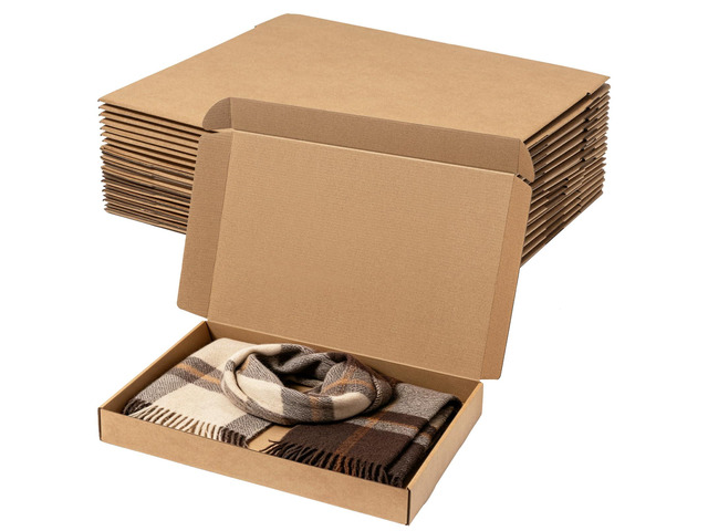 Shipping Boxes 17x11x2' 20 Pack Brown Corrugated Cardboard Mailer Kraft Medium Literature Mailer Packaging Supplies, Mailing Boxes for Small Business