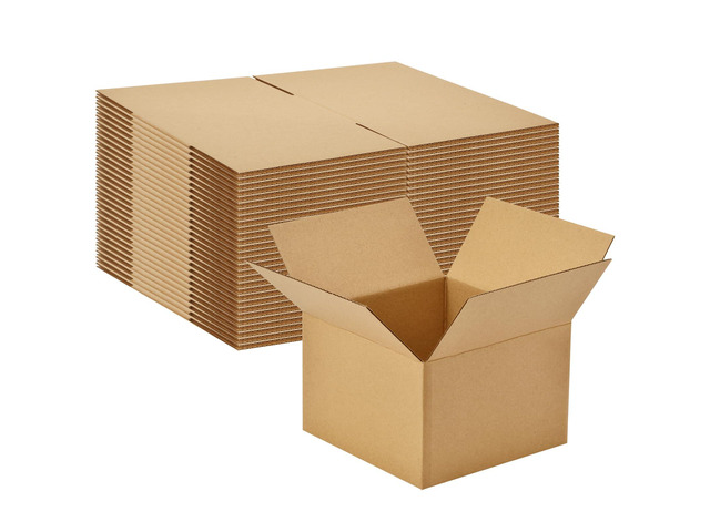 30 Pack 6x6x4 inches Small Shipping Boxes Brown Corrugated Cardboard Boxes for Packing, Mailing, Moving, Business