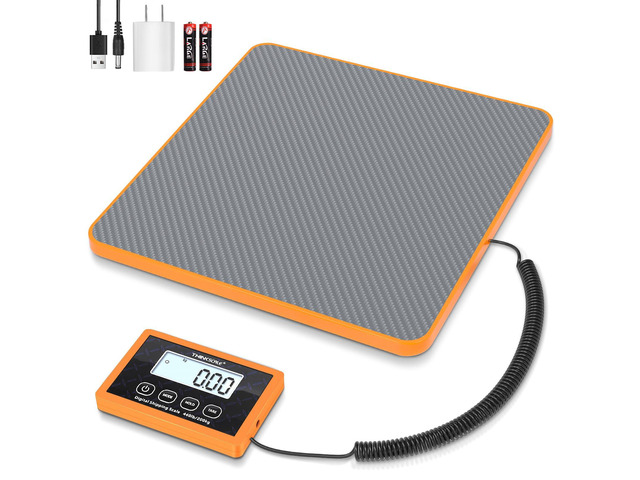 Shipping Scale, 440lb, 10g/1oz Postal Scale, Hold/Tare Carbon Fiber Platform Anti-Slip & Lightweight, Backlit LCD Easy Read, for Packages & Mail....