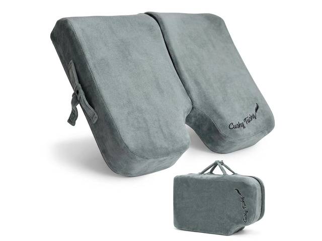 Premium Foldable Wheelchair Cushion - for Relief of Lower Back, Sciatic, Butt and Tailbone Pain - for Home & Office Use, Perfect for Travel or...