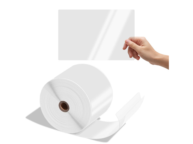 6x9 Clear Label Protectors for Shipping and Postage Labels, 500 Stickers Glossy transparent plastic, permanent adhesive, water and abrasion...