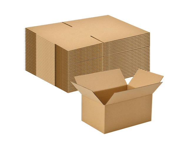 30 Pack 8x6x4 inches Small Shipping Boxes Brown Corrugated Cardboard Boxes for Packing, Mailing, Moving, Business