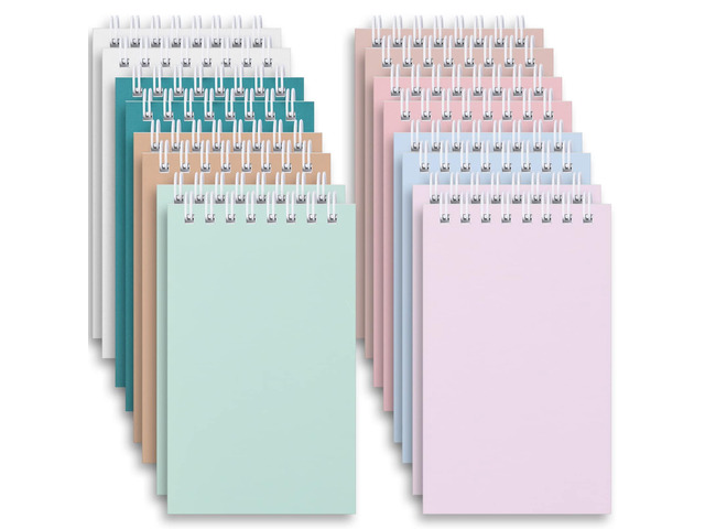 Small Notebooks Bulk,3x5 Pocket Spiral Notepads With Lined Pages 16 Pcs Mini Notebook for Work,Nursing School Essentials,School & Office...