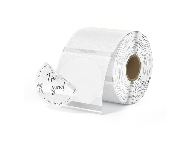 2.25x1.25 Transparent Thermal Labels, 500 Sheets/1 Roll,Glitter Strong Adhesive & Waterproof & Tear-Resistant for Small Business, Bakery, Barcode,...