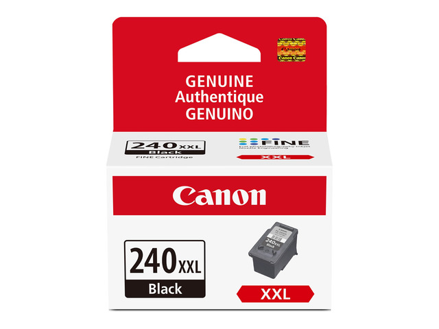 PG-240 XXL Genuine Black Ink Cartridge, Compatible with MG2120/3120/4120, MX512/432/472/372/392/522/532/452, MG2220/3220/4220/3520/3620, TS5120