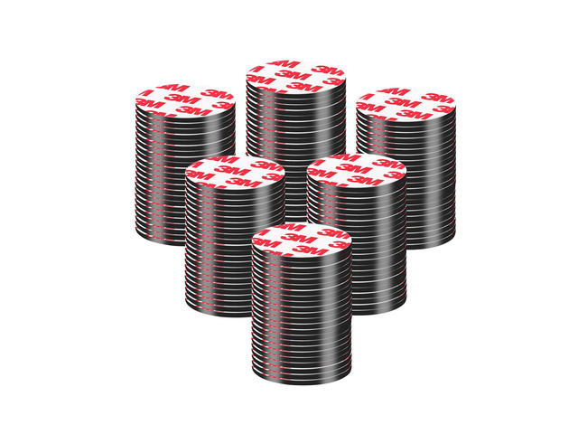 120Pcs, 1.2' x 0.08' Round Magnets with Adhesive Backing, Precut Flexible Circle Strong Sticky Magnetic Dots for DIY Crafts Fridge Magnets