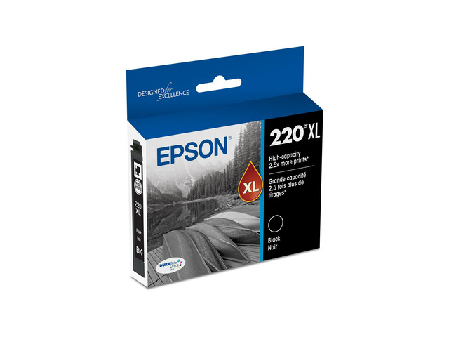 220XL Genuine High Capacity Black Ink Cartridge T220XL120 Works with WorkForce WF-2630 WF-2650 WF-2660 WF-2750 WF-2760 Expression XP-320 XP-420 XP-424