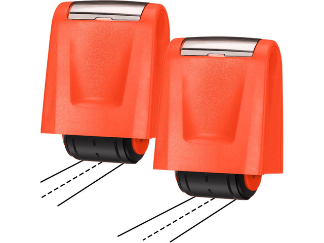 2 Pcs Roller Stamps Classroom,2.72 X 2.44 X 1.54 Inch,Orange Kindergarten Education Must Haves, Handwriting Practice Tool in Teacher Classroom,...