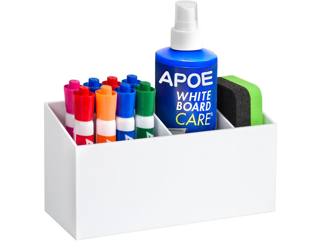 Magnetic Dry Erase Marker Holder for Whiteboard, Fridge Classroom Acrylic Magnet Pen Holder for Office, Refrigerator, Whiteboard Maker Holder for...