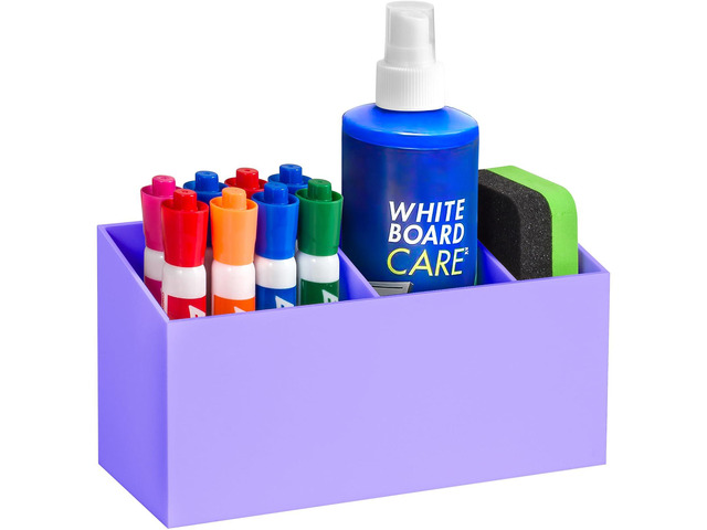 Magnetic Dry Erase Marker Holder for Whiteboard, Fridge Classroom Acrylic Magnet Pen Holder for Office, Refrigerator, Whiteboard Maker Holder for...