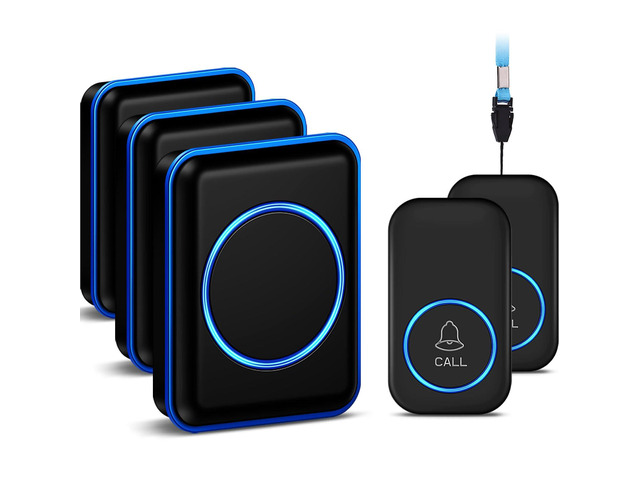 FullHouse Caregiver Pager Wireless Emergency Call Button for Elderly 1000+ Feet Range, Senior Alert Button to Call Family, Monitoring Calling...