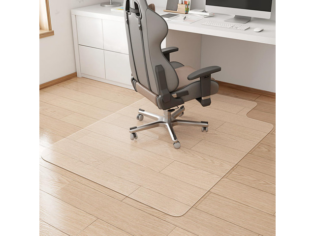 Office Chair Mat,Easy Glide Hard Wood Tile Floor Mats Chair Mat for Home Office Rolling Chair,Heavy Duty Floor Protector -36'x48' with Lip