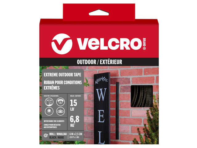 Brand Extreme Outdoor Mounting Tape, Holds Up to 15 Lbs, 20ft Roll 1in Wide Tape; Double Sided Heavy Duty Adhesive For Brick And Concrete; UV And...