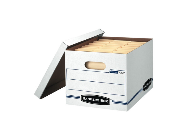 6-Pack Basic Duty File Storage Boxes with Lids, Letter/Legal, STOR/FILE, (57036-04)
