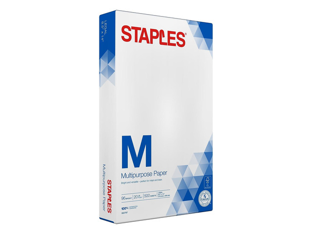 Multipurpose Laser & Inkjet Copy Paper, 8.5x14, 20 lb., ColorLok Legal-size, 96 Bright white paper, sold by the ream, for sharp text and vivid...