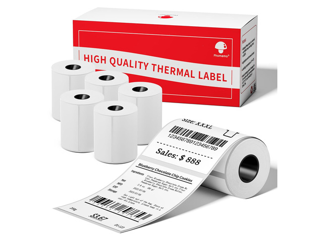 [6x90 pcs] Original Labels M110-1.97''x3.15'' (50x80mm) for M110/M220/M100/M221/M250 Label Printer, Also Support Shipping Printer for Barcode,...
