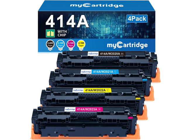 414A Toner Cartridges 4 Pack for HP 414A 414X MFP M479fdw M454dw M479 M454 Compatible for HP Color LaserJet Pro MFP M479fdw M479fdn M479dw M454dw...