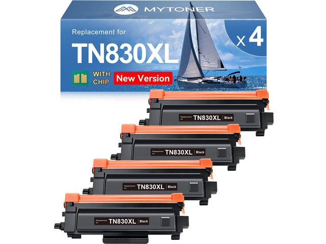 TN830XL TN830 XL/V/R Toner Compatible for Brother Printer L2640DW L2460DW TN-830XL Black High Yield for DCP-L2640DW HL-L2460DW L2480DW MFC-L2820DW...