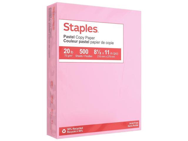 Pastel Colored Copy Paper, 8.5x11 Inch, Pink, 500/Ream Colored multipurpose paper for office, school & home printing and projects
