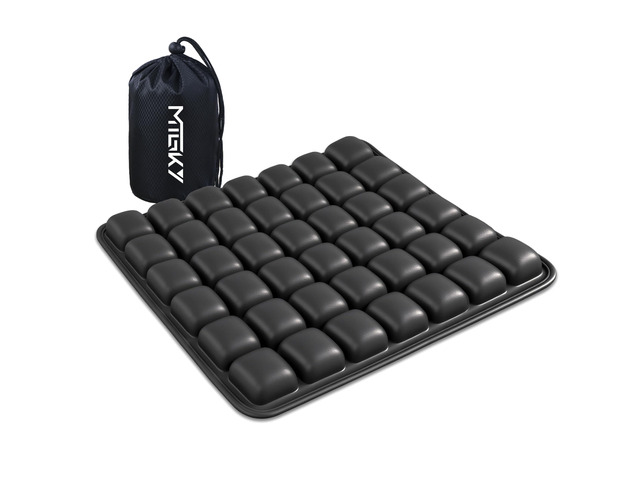 Travel Cushion for Airplane,Portable & Adjustable Air Seat Cushion,Inflatable Cushion for Travel,Coccyx Tailbone Pain Relief Chair Pad