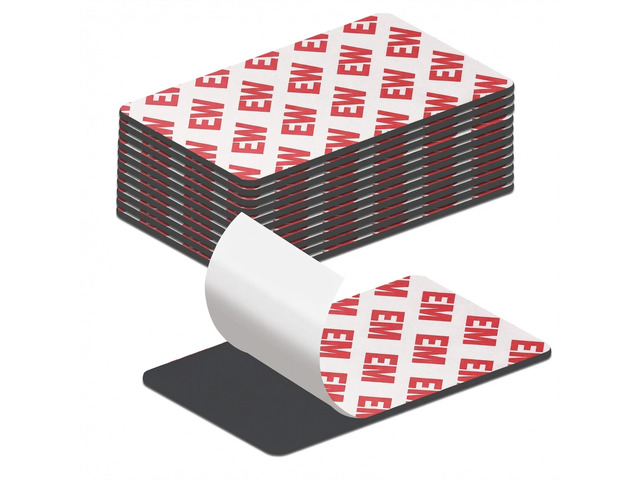 Magnetic Tape 1x3 Inch 16 Pack, Strong Adhesive Magnets for Crafts Magnetic Strips with Strong Adhesive Backing for DIY Crafts, Fridge, Photo...