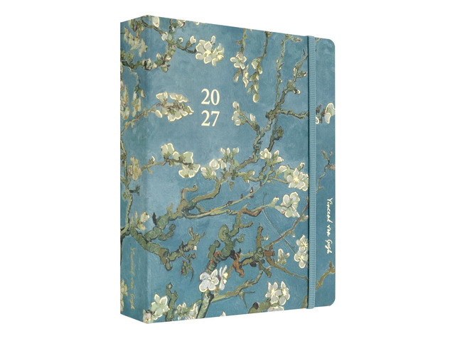 Van Gogh Planner 2026-2027 6.4x7.9in (Aug 26/ Dec 27) 17-month Hardcover agenda, 120gsm paper, monthly academic planner, planner for women
