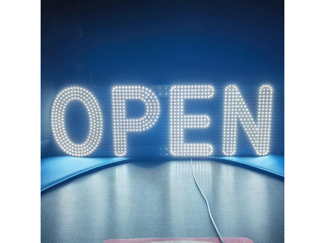 30'x10' Open Sign, LED Open Sign for Business, Ultra Bright Dimmable with 3 Scene Modes, Large Illuminated Business Sign for Storefront Window,...