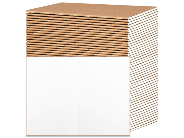 48pcs Blank Kraft Notebooks, Bulk Journals for Kids, 60 Pages/80GSM, 8.3 X 5.5 Inch, Travel Journal Set, for Travelers, Students and Office Supplies