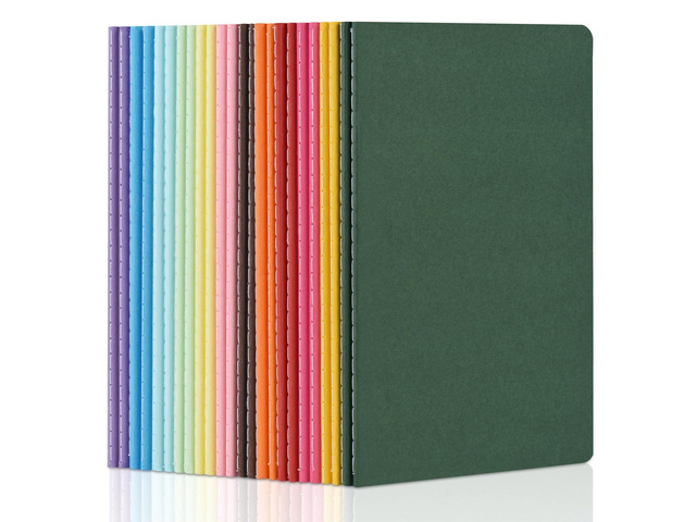24 Pack Colorful Blank Notebooks Bulk, A5 Journals with 12 Colors, 60 Pages/30 Sheets, 8.3x5.5 Inch, Plain Paper, Travel Writing Journal Notebooks...
