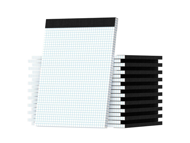 20 Pack Graph Paper 8.5 X 11, 4x4 Quad, Grid Paper 8-1/2' X 11.75' Grid Pad 8.5 X 11.75, Premium Engineering Notebook, Easy Tears Off, Perforated...
