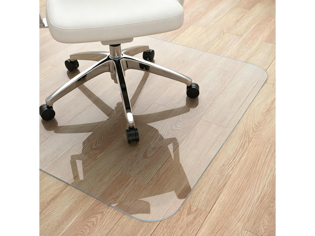 Office Chair Mat for Hardwood Floor, 36' x 48' Rolling Chair Mat PVC HeavyDuty Floor Protector for Rolling Chairs, Smooth Gliding Surface,...
