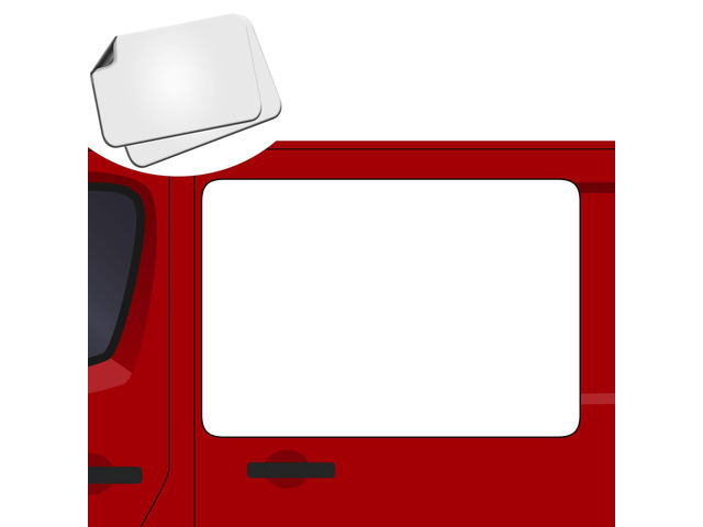 2 Pack Blank Car Door Magnet Sticker, Rounded Corners Magnetic Vehicle Sign, Perfect Magnet for Truck to DIY Advertise Business and Cover Company...